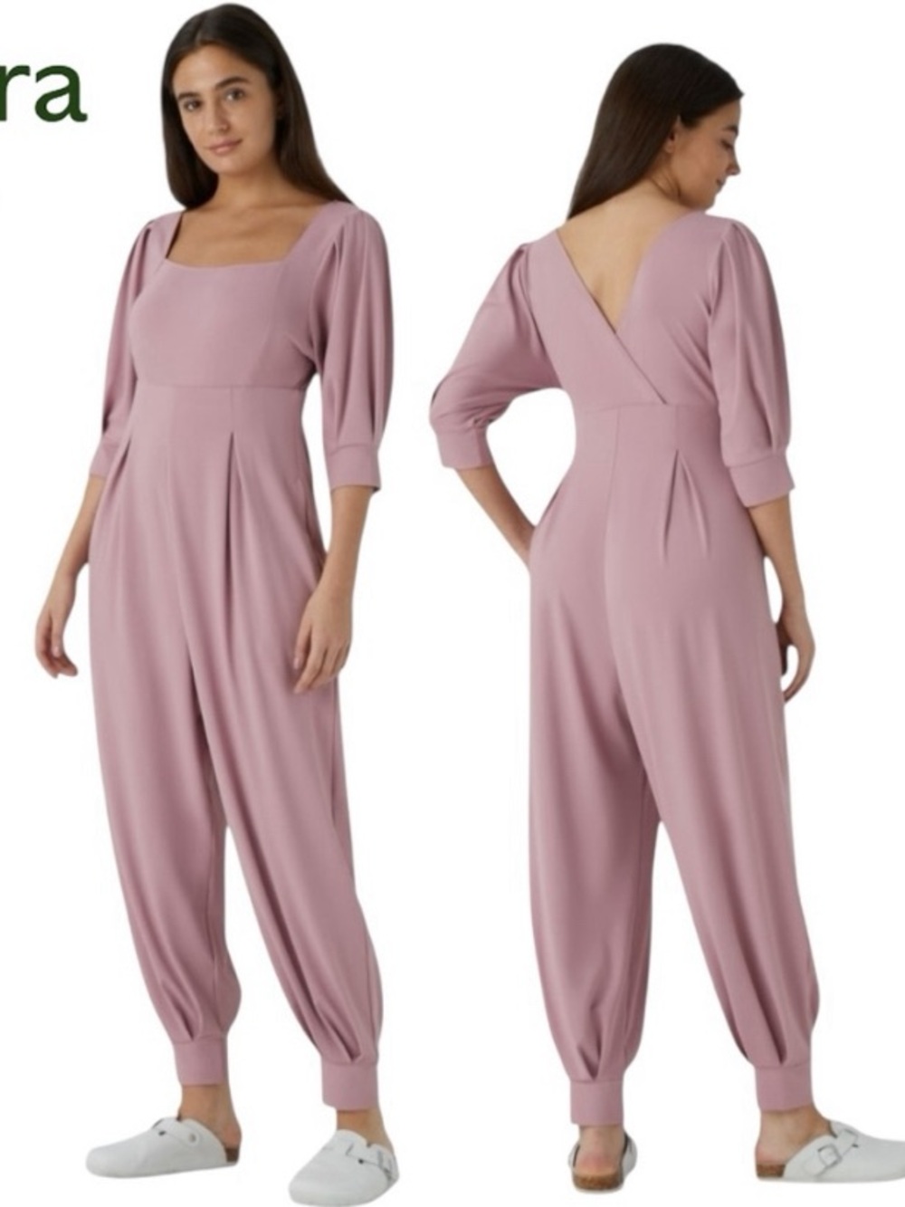 NEW Halara Pink Square Neck Jogger Jumpsuit Size Small